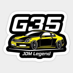 Racing Yellow G35 Coupe Sticker